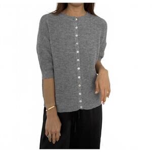 NEW THINGS BETWEEN priscilla knit slouchy top in grey